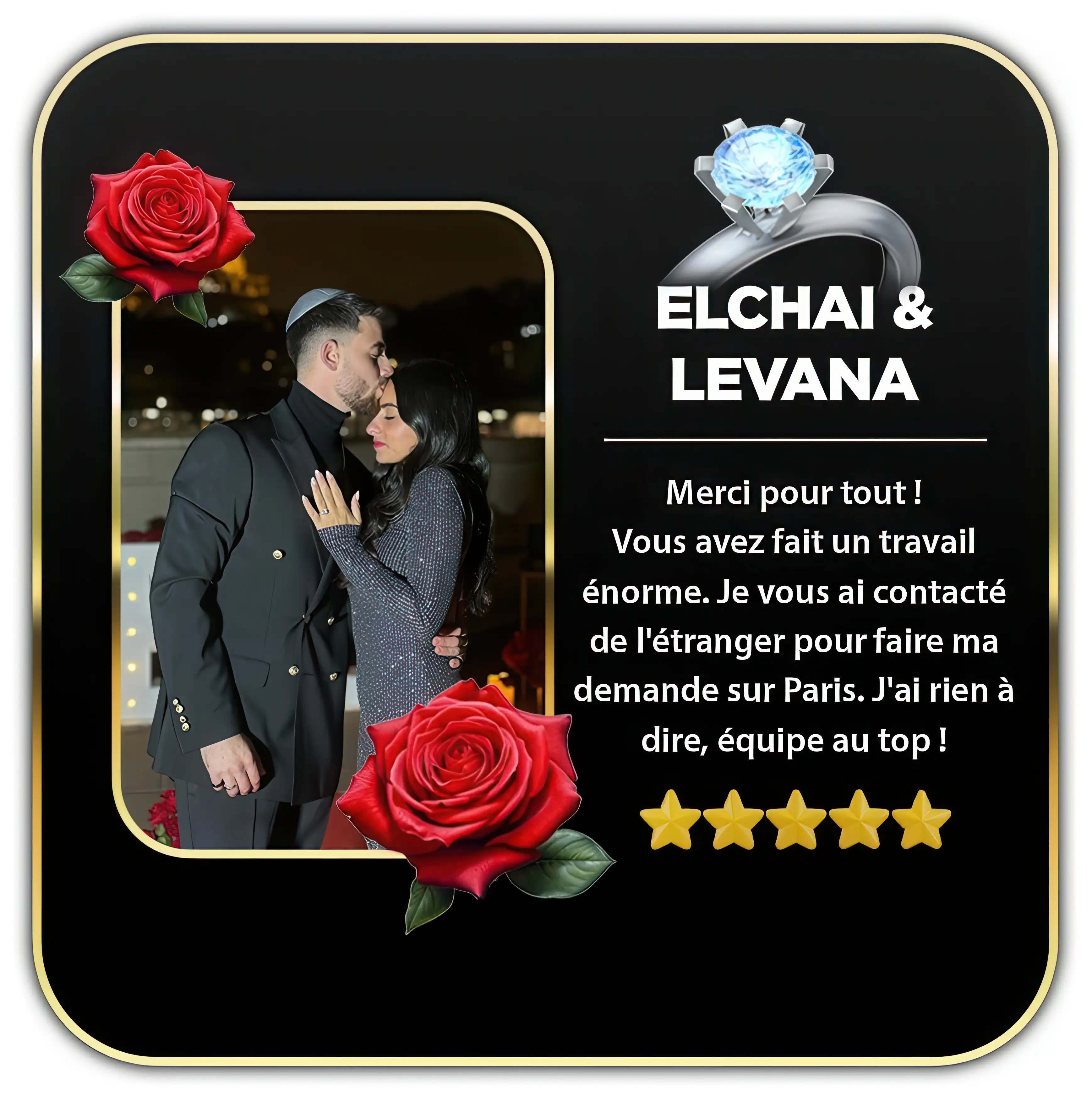 Avis de Leichai et Levana après leur demande en mariage