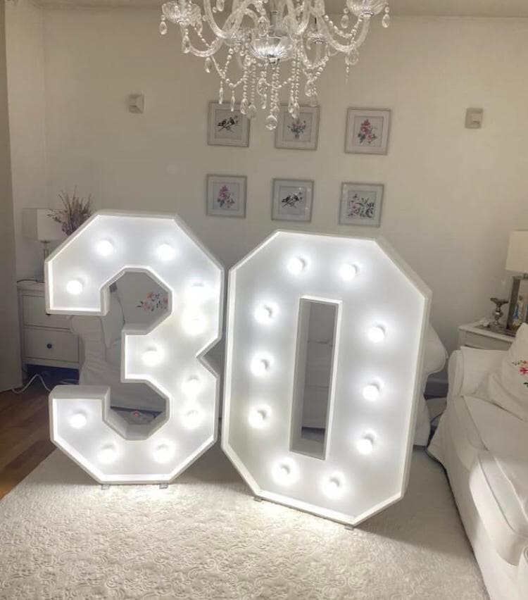Chiffre ou Nombre — décor pour une demande en mariage